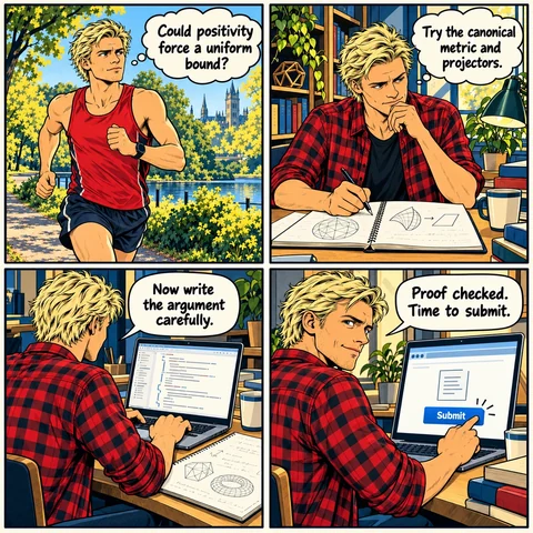 From a run to an argument — 4 illustrated panels with speech balloons